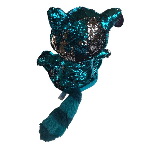 New SALESFORCE ANNIVERSARY Sequin Plush Doll, Astro, Blue / Silver.  Large.  16" - Picture 4 of 14